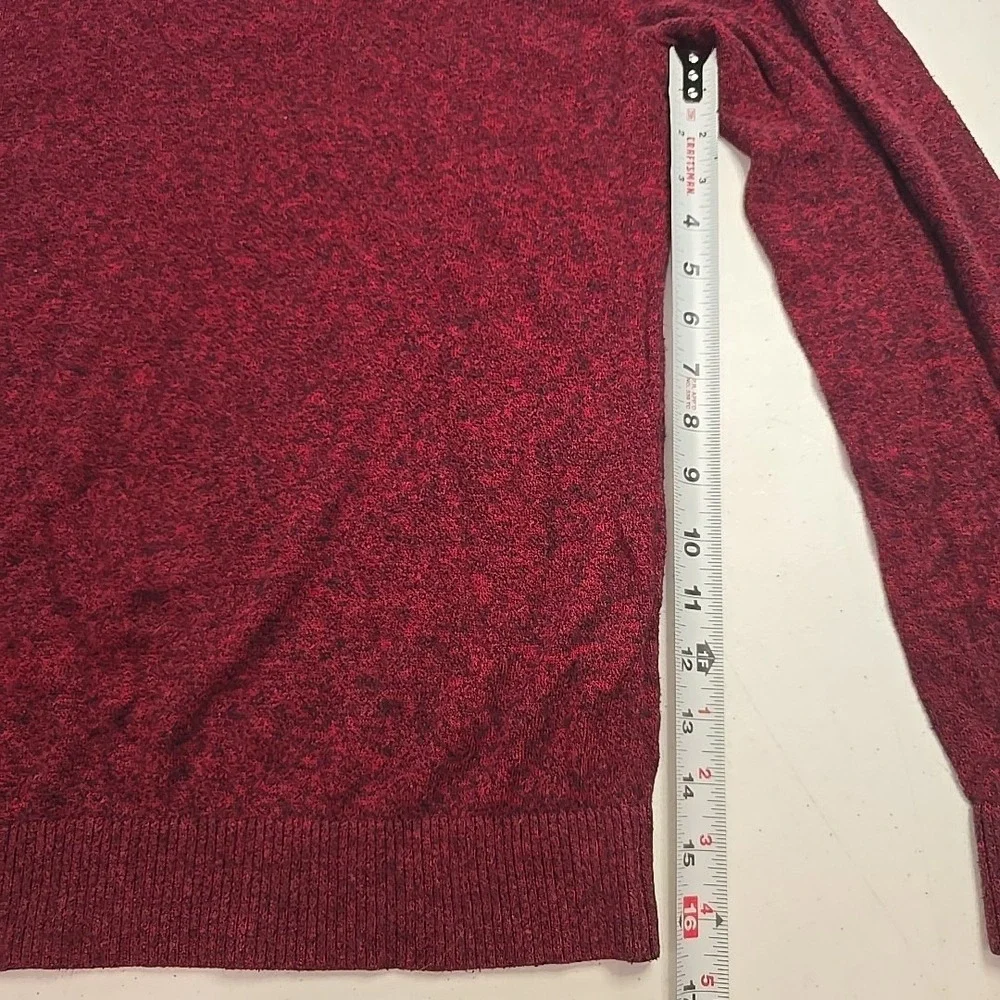 Hollister Men's Pullover Sweater Size Large L Burgundy Crew‎ neck Long Sleeve